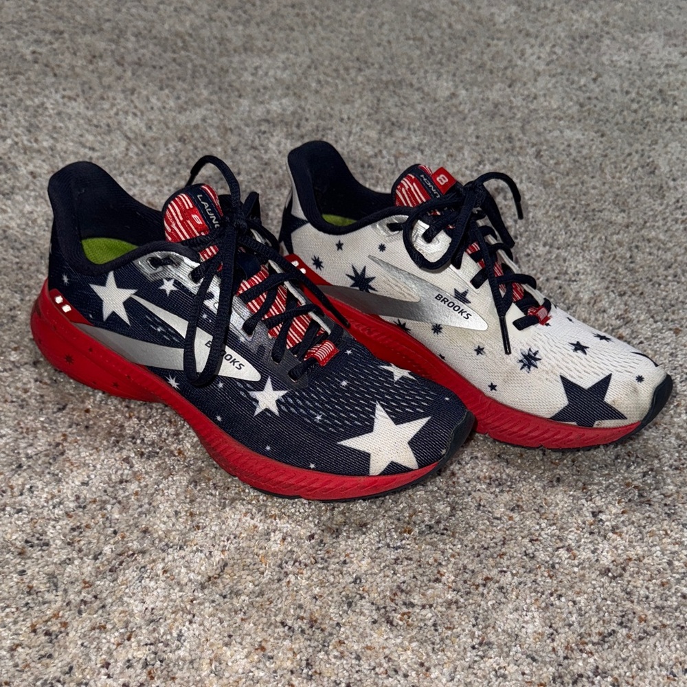Brooks Kids Starry Sneakers - Navy and White